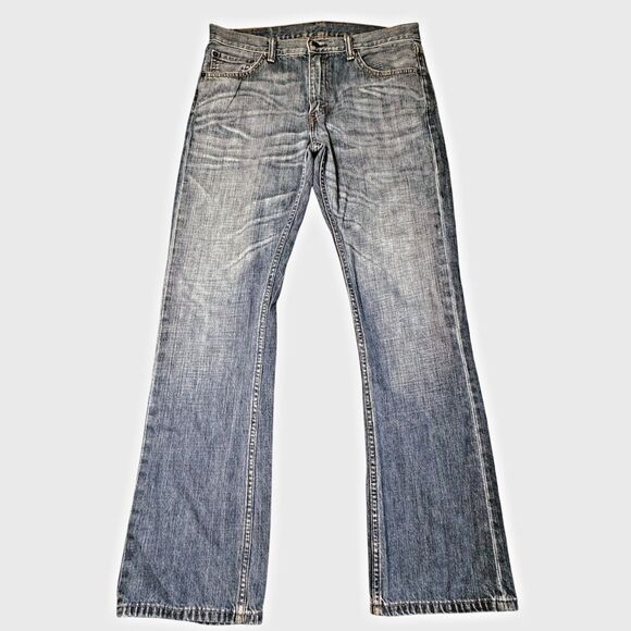 Levis 527 Slim Fit Bootcut Jeans Mens 33x32 Cotton Med Wash Blue Denim Western - Picture 11 of 12